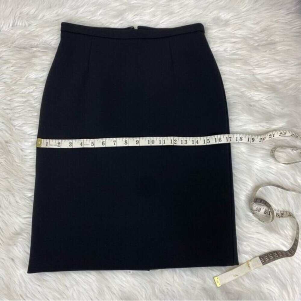 Valentino‎ Black Viscose Blend Pencil Skirt Italy Altered Professionally - Picture 11 of 12